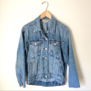 Madewell oversized reconstructed denim jacket